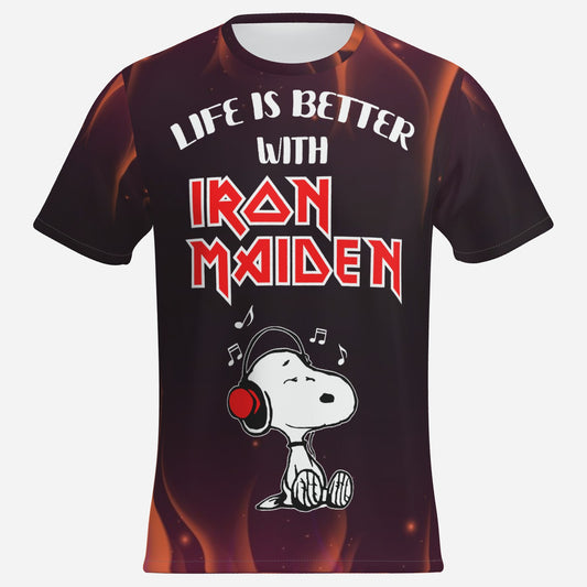 IRON MAIDEN SNOOPY FAN SHIRT