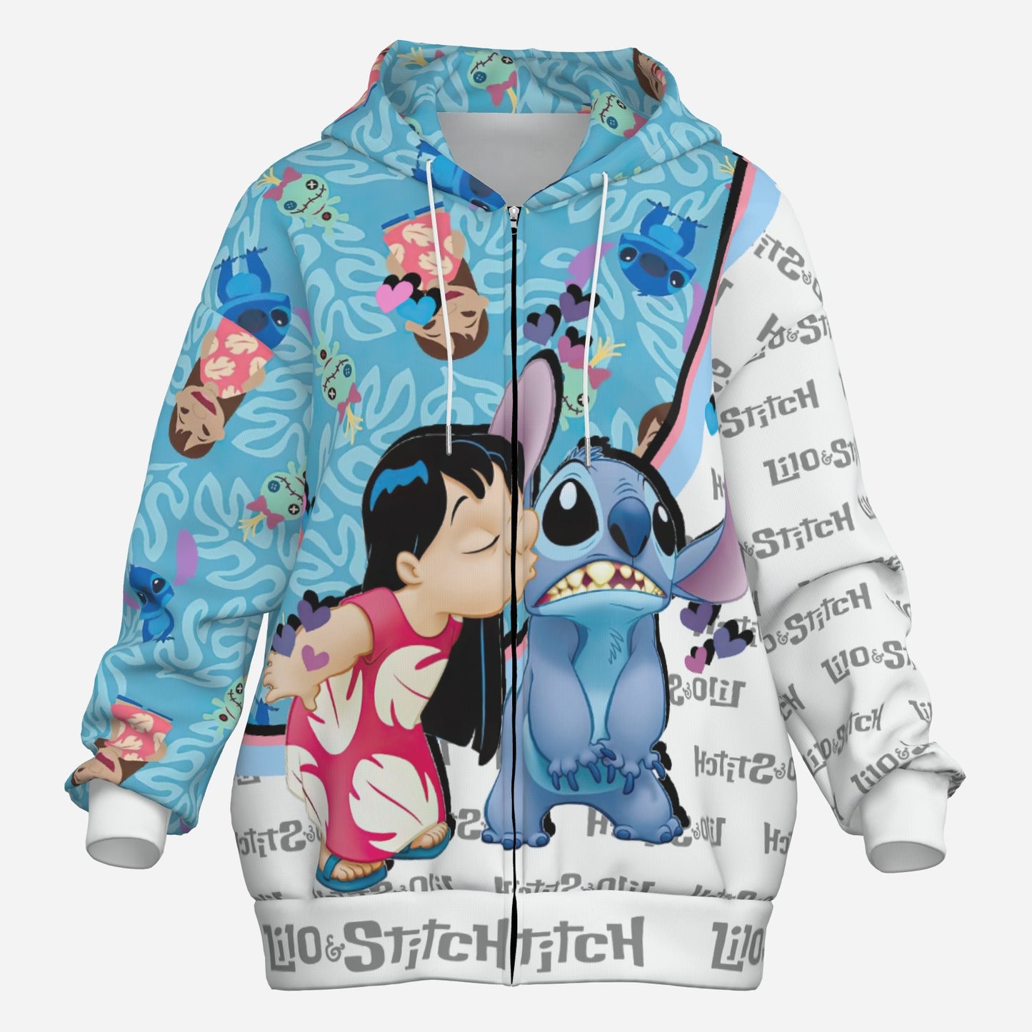Lilo & Stitch Women's Zipper Hoodie With Pocket-Air Layer