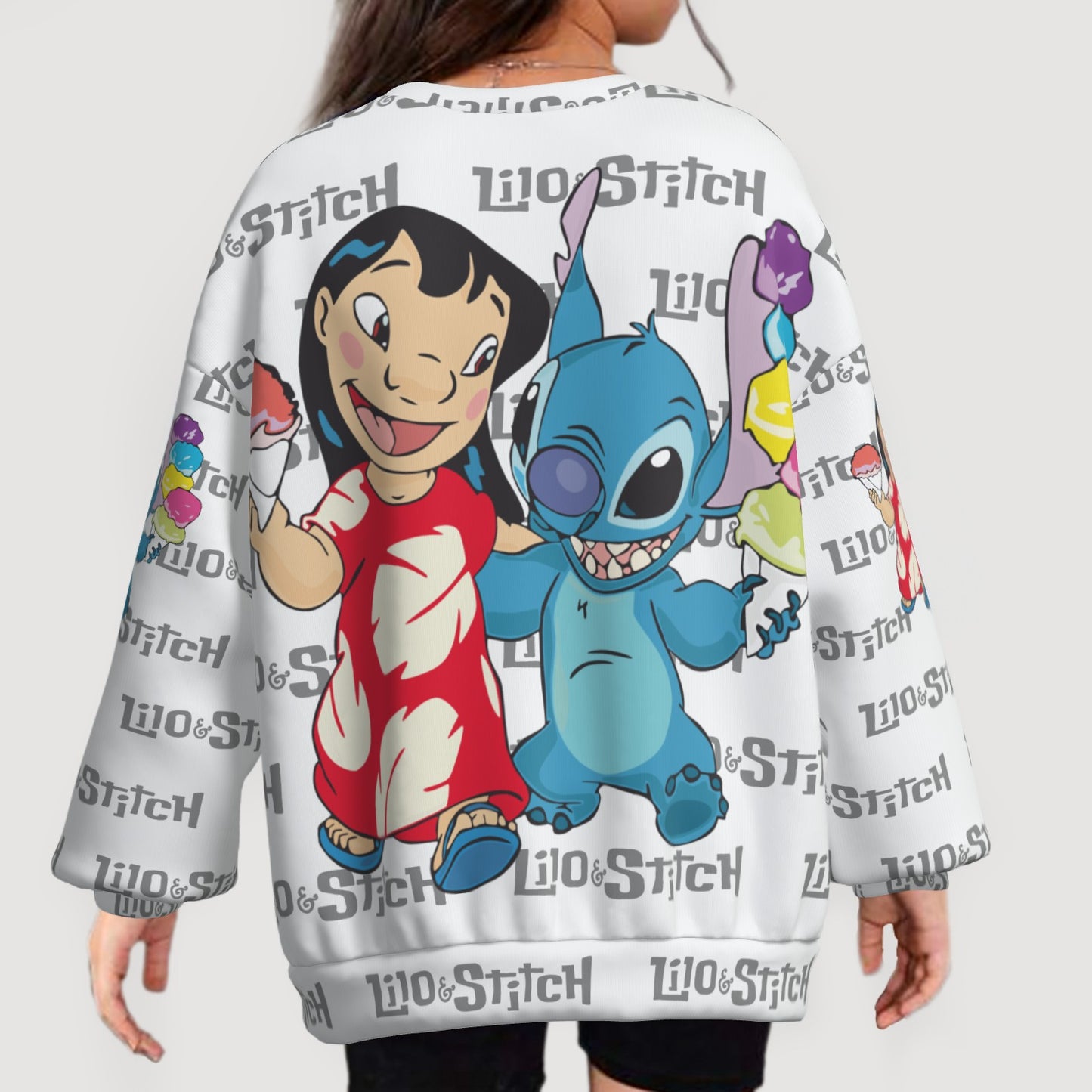 Lilo & Stitch Girl's Sweatshirt O Neck-Air Layer
