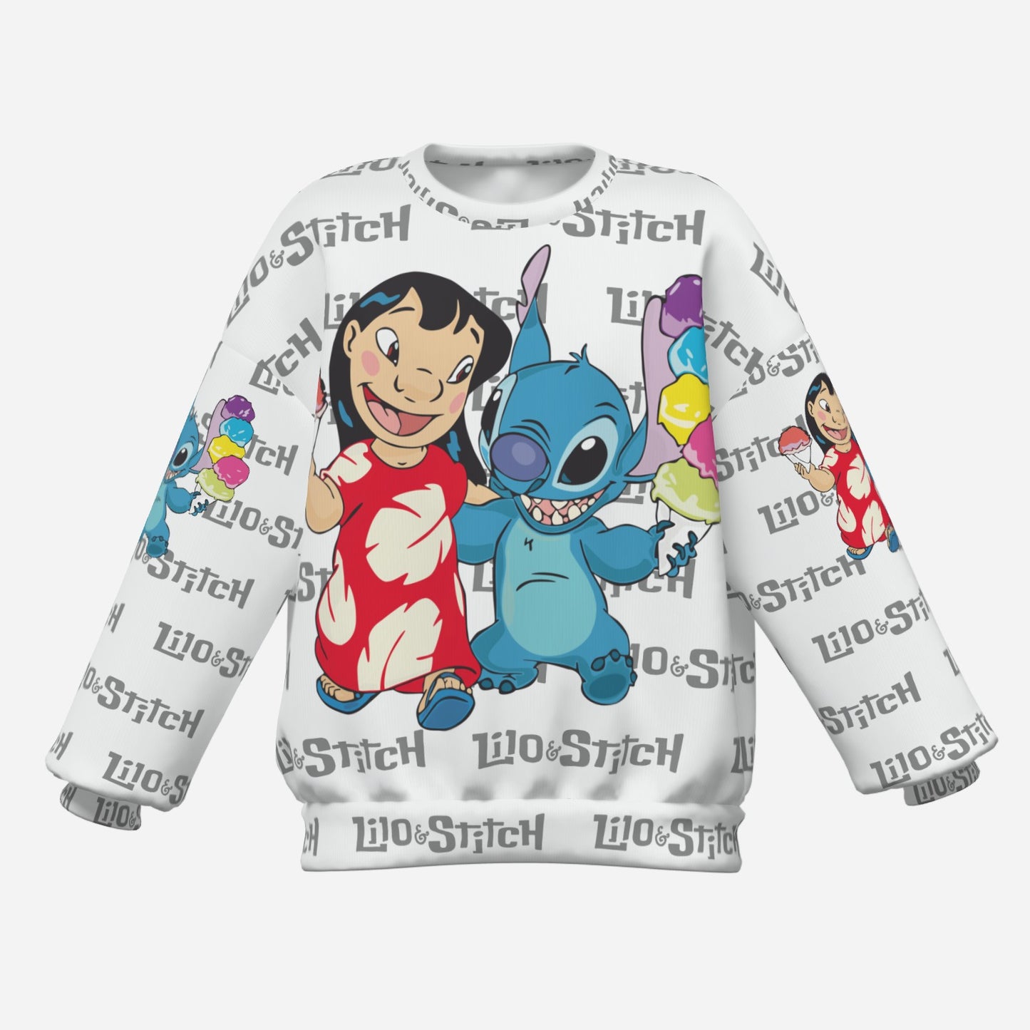 Lilo & Stitch Girl's Sweatshirt O Neck-Air Layer