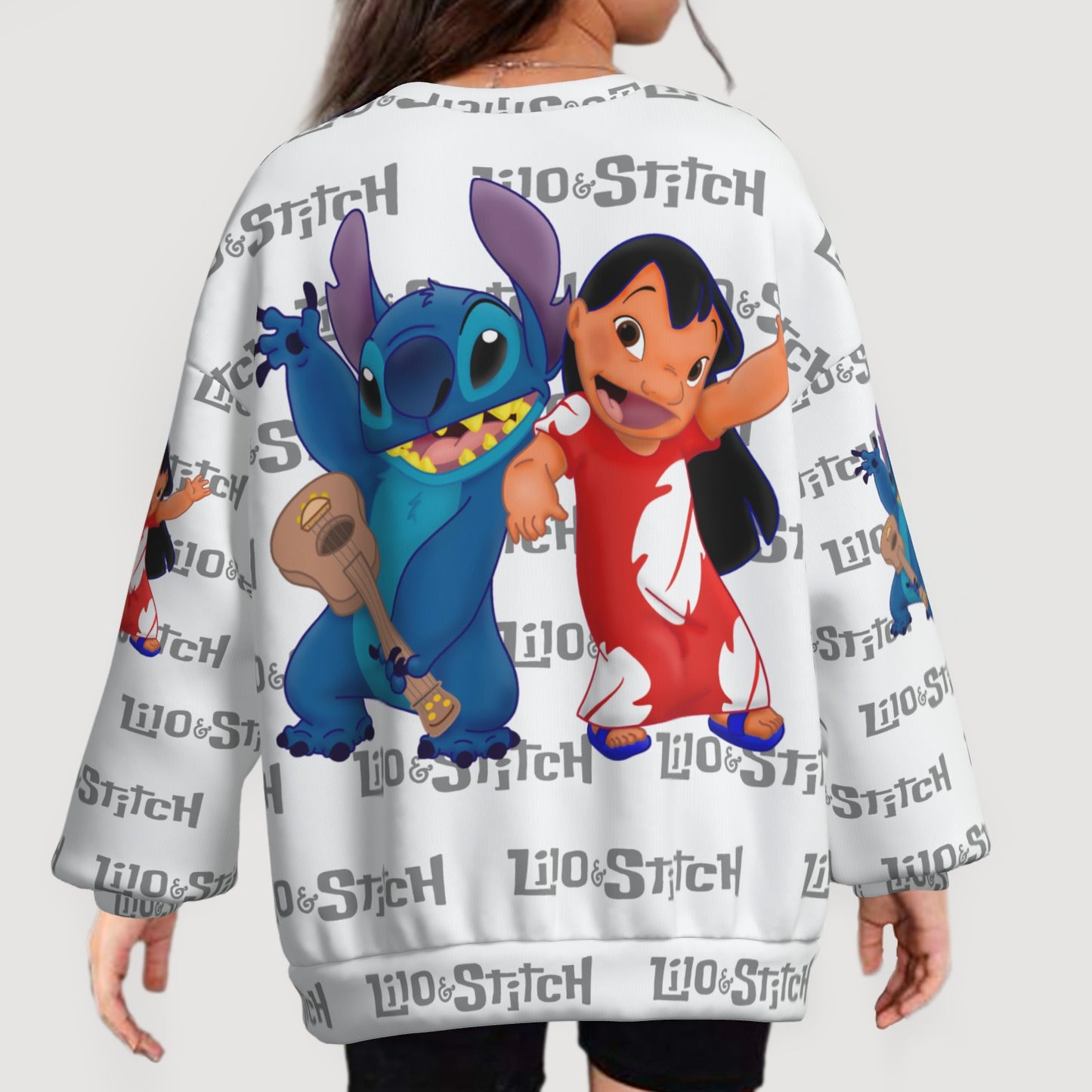 Lilo & Stitch Girl's Sweatshirt O Neck-Air Layer