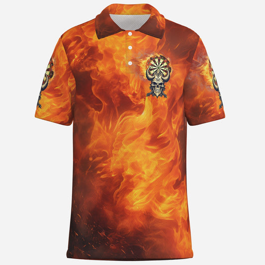 Dart Men's Polo Shirt Golf Jersey-Mi Tong Mesh