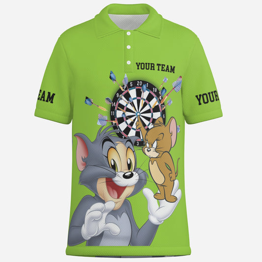 Dart Men's Polo Shirt Golf Jersey-Mi Tong Mesh
