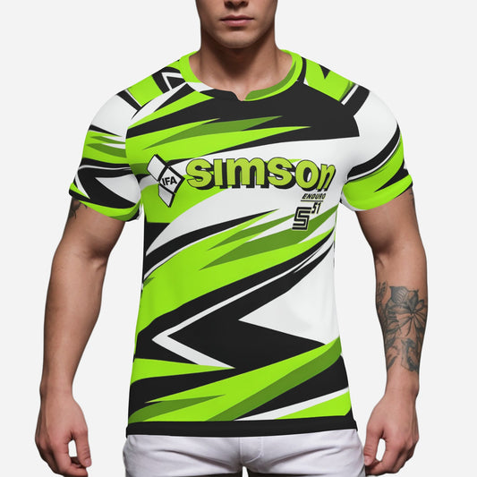 SIMSON IFA DDR RETRO Soccer Jersey Shirt Short Sleeve Soft & Quick Dry