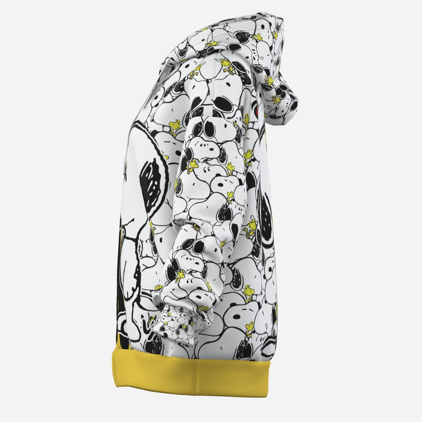 Snoopy Women's Zipper Hoodie With Pocket-Air Layer 230 GSM