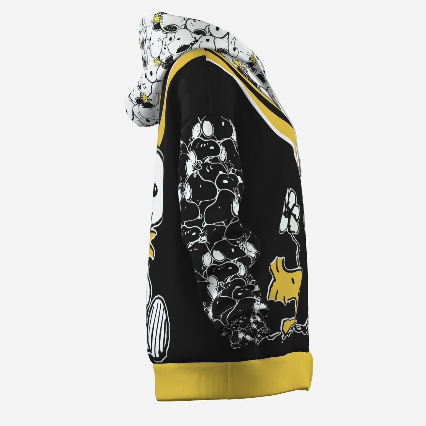 Snoopy Women's Zipper Hoodie With Pocket-Air Layer 230 GSM