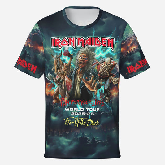 Iron Maiden Tour T-Shirt 2025 / 2026 Cotton Print Men's T-Shirt