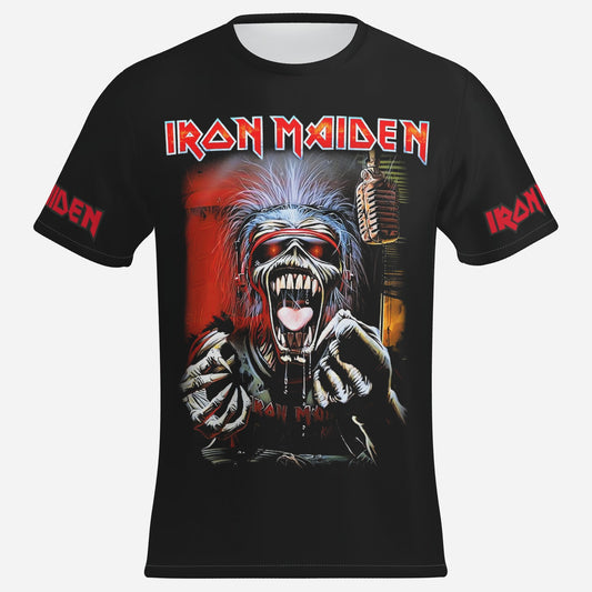 Iron Maiden  Men's T-Shirt Short Sleeve-Imitation Cotton 170 GSM