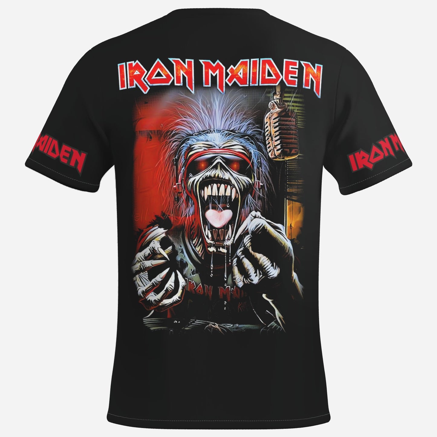 Iron Maiden  Men's T-Shirt Short Sleeve-Imitation Cotton 170 GSM