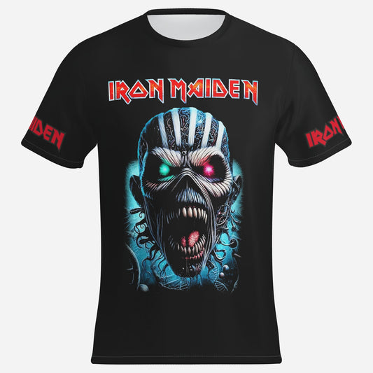 Iron Maiden Men's T-Shirt Short Sleeve-Imitation Cotton 170 GSM