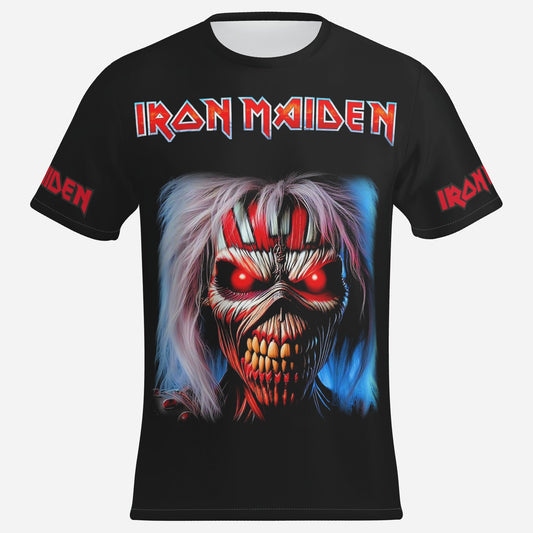 Iron Maiden Men's T-Shirt Short Sleeve-Imitation Cotton 170 GSM