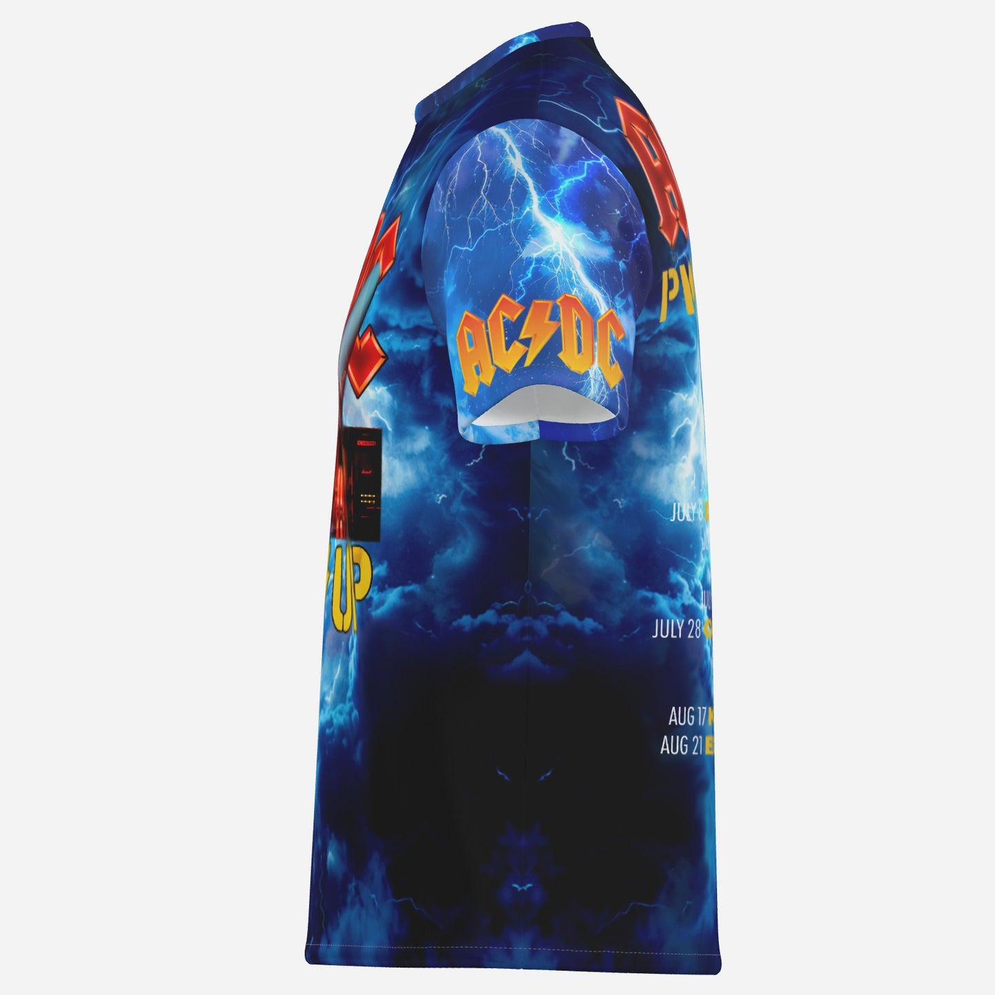 AC/DC PWR UP Men's T-Shirt Short Sleeve-Imitation Cotton 170 GSM