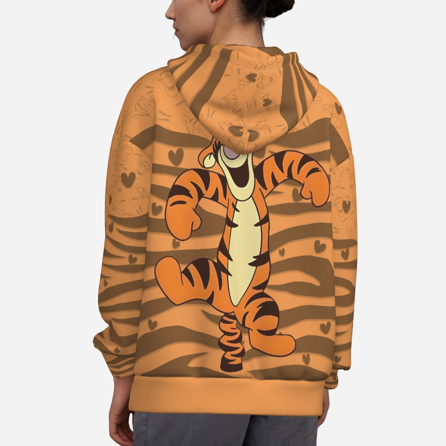 Tigger Women's Zipper Hoodie With Pocket-Air Layer 230 GSM