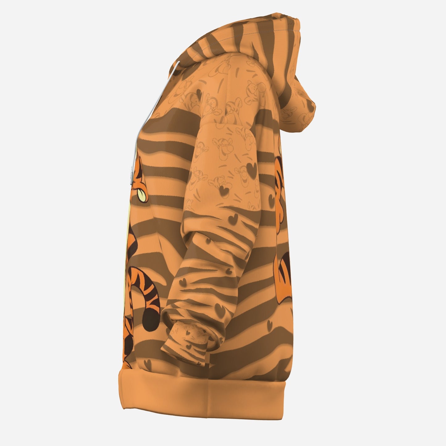 Tigger Women's Zipper Hoodie With Pocket-Air Layer 230 GSM