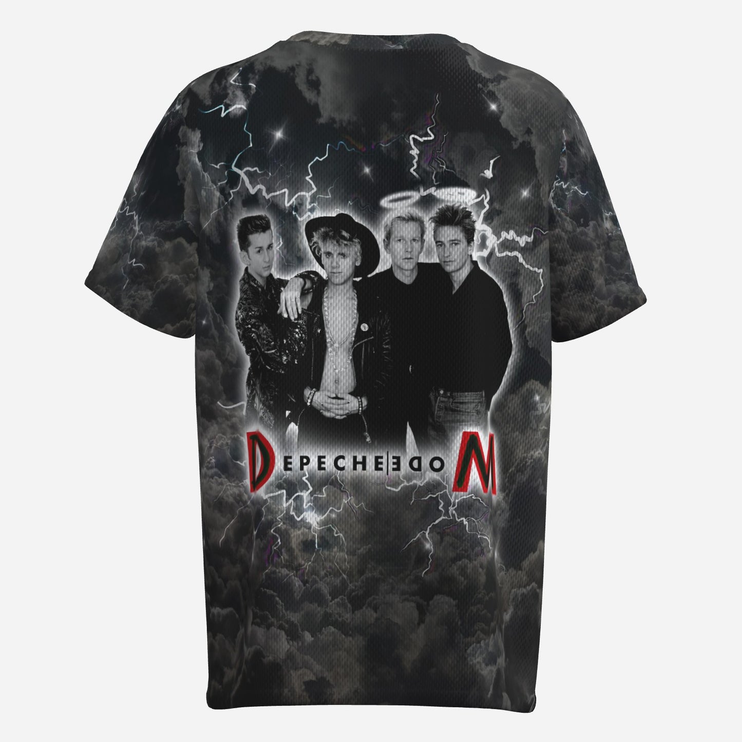 Depeche Mode Men's O Neck T-Shirt-Reinforced Neckline-Mi Tong Mesh