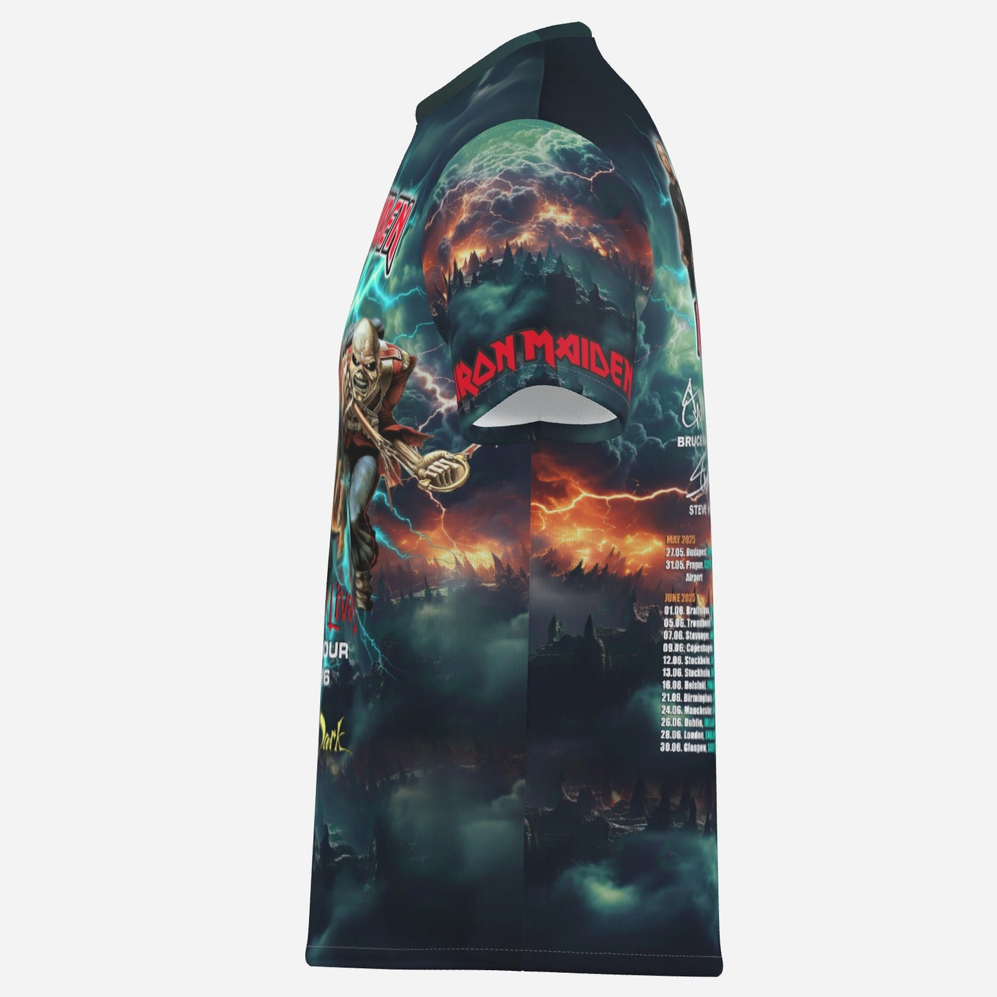 Iron Maiden Tour 2025/ 2026 Cotton Print Men's T-Shirt O Neck