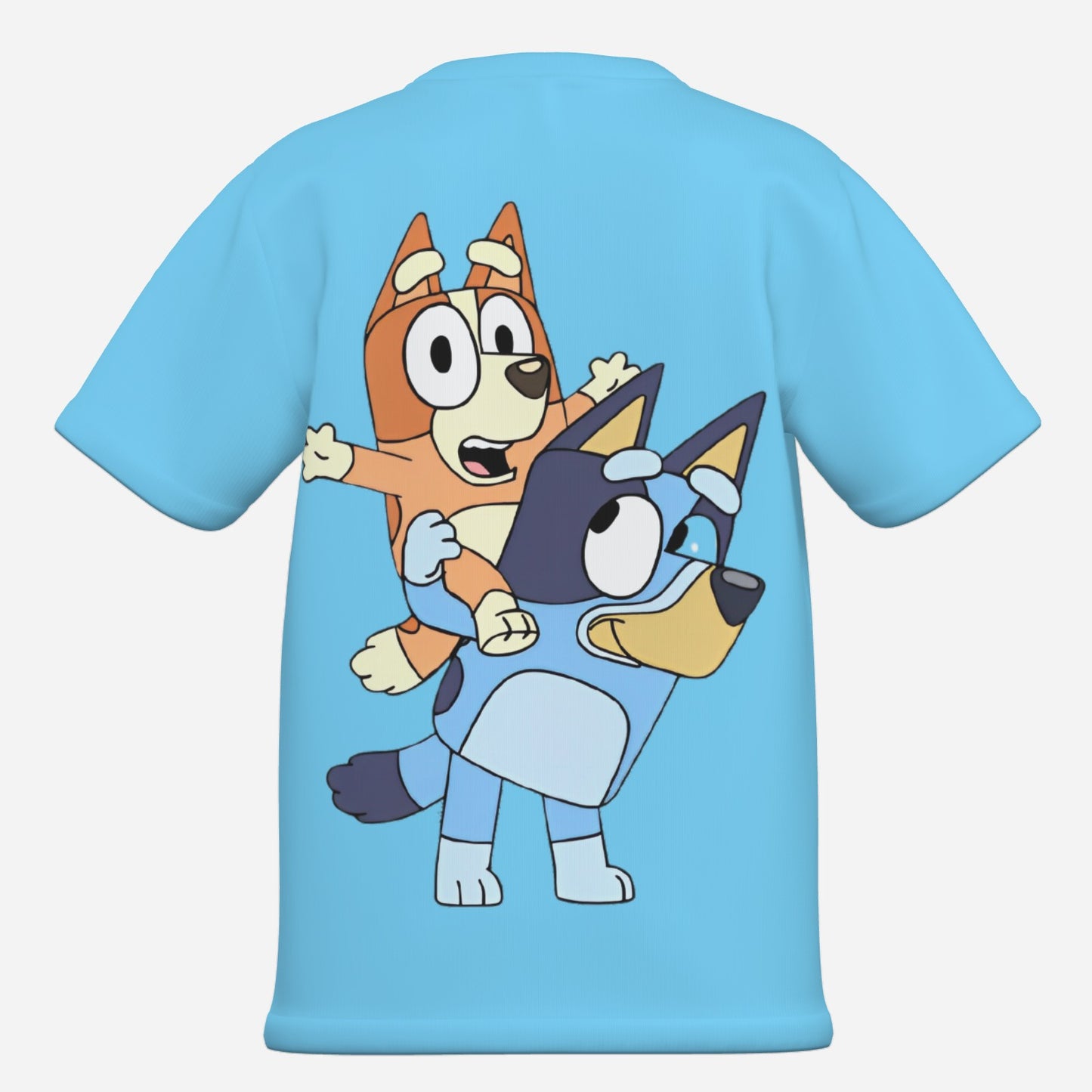 Bluey Boy's O Neck T-Shirt-Imitation Cotton 170 GSM