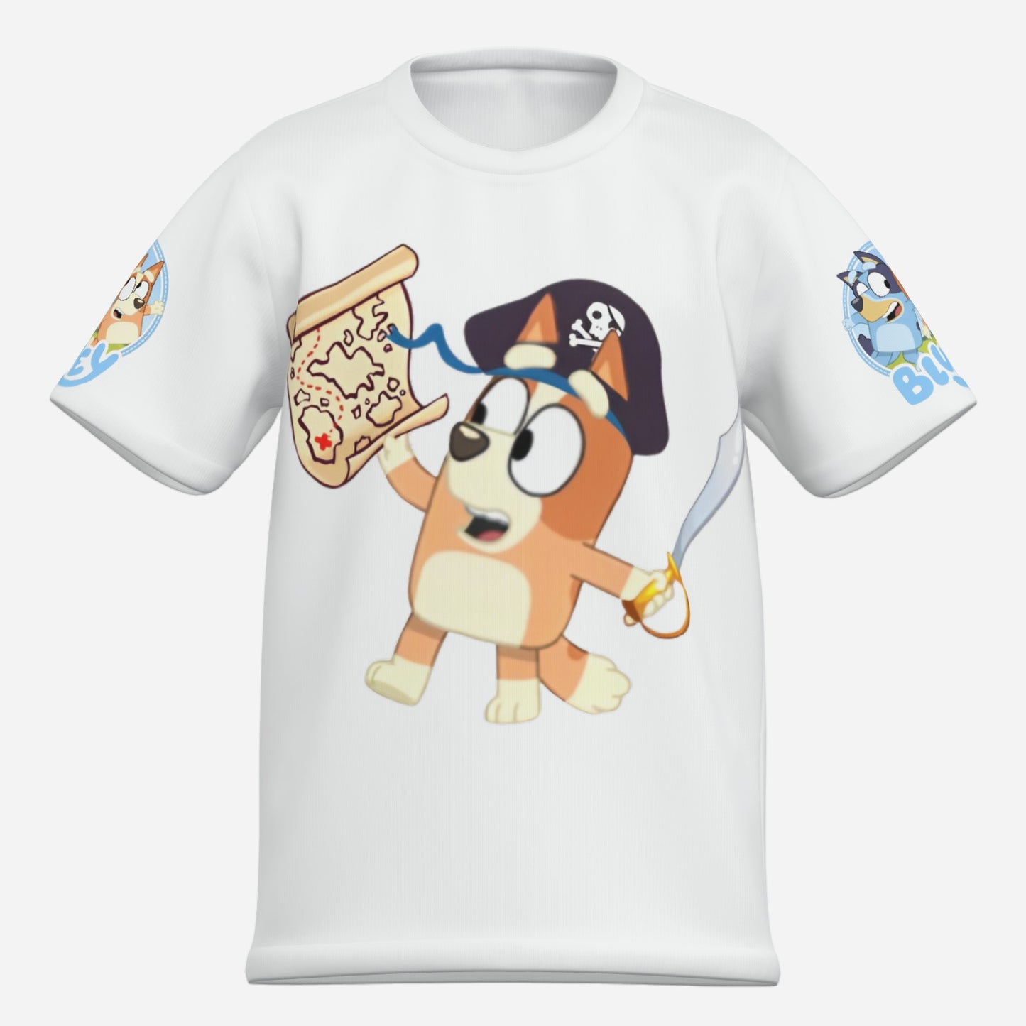 "Bluey" Boy's O Neck T-Shirt-Imitation Cotton 170 GSM