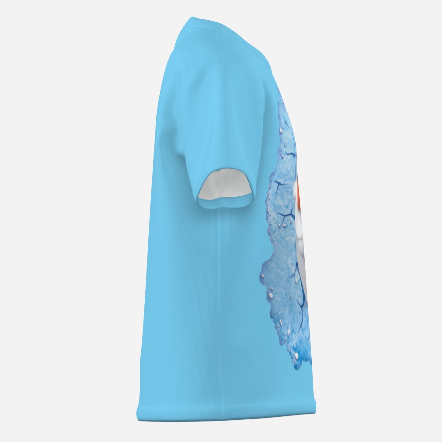 Frozen O Neck T-Shirt-Imitation Cotton 170 GSM