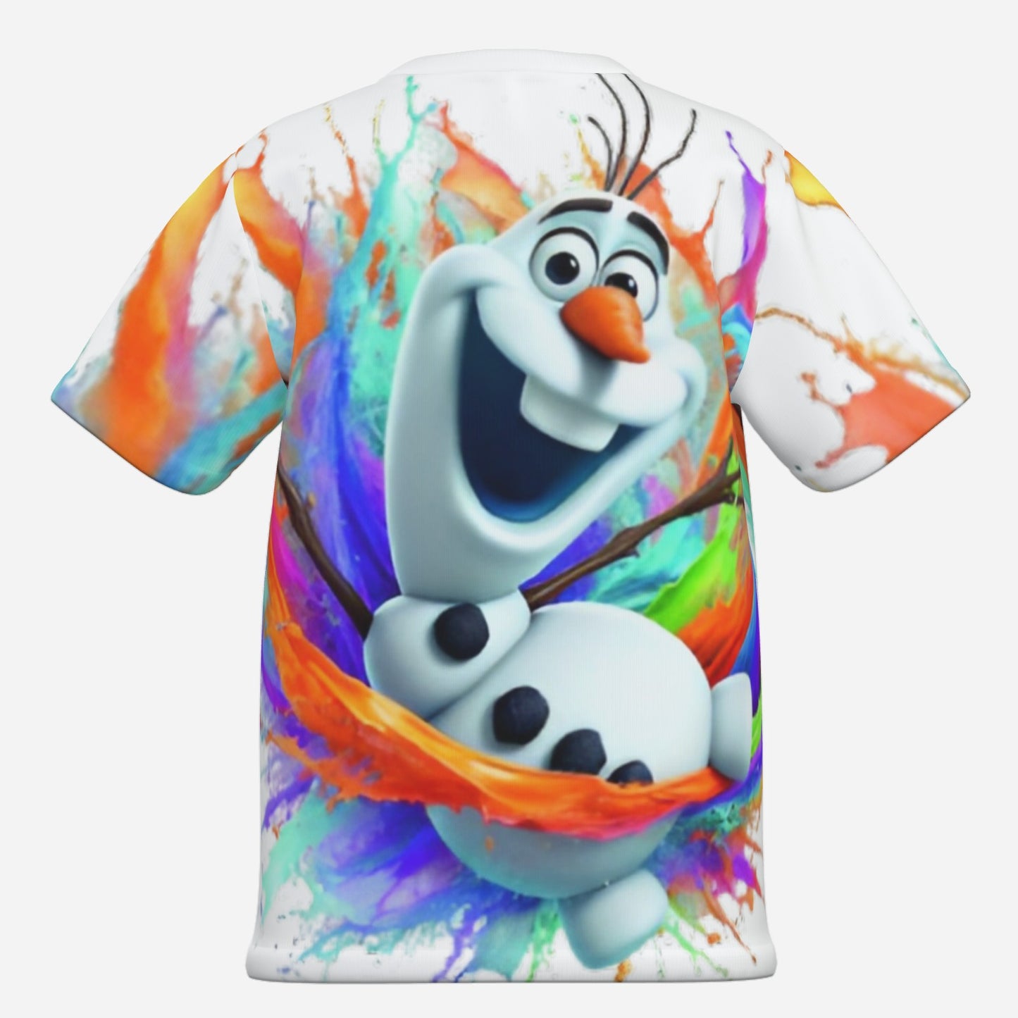 Frozen O Neck T-Shirt-Imitation Cotton 170 GSM