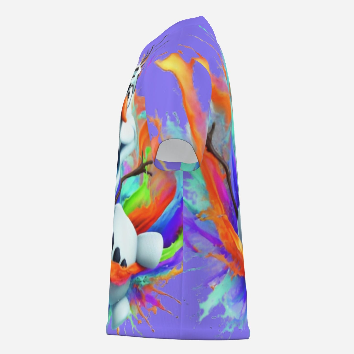 Frozen O Neck T-Shirt-Imitation Cotton 170 GSM