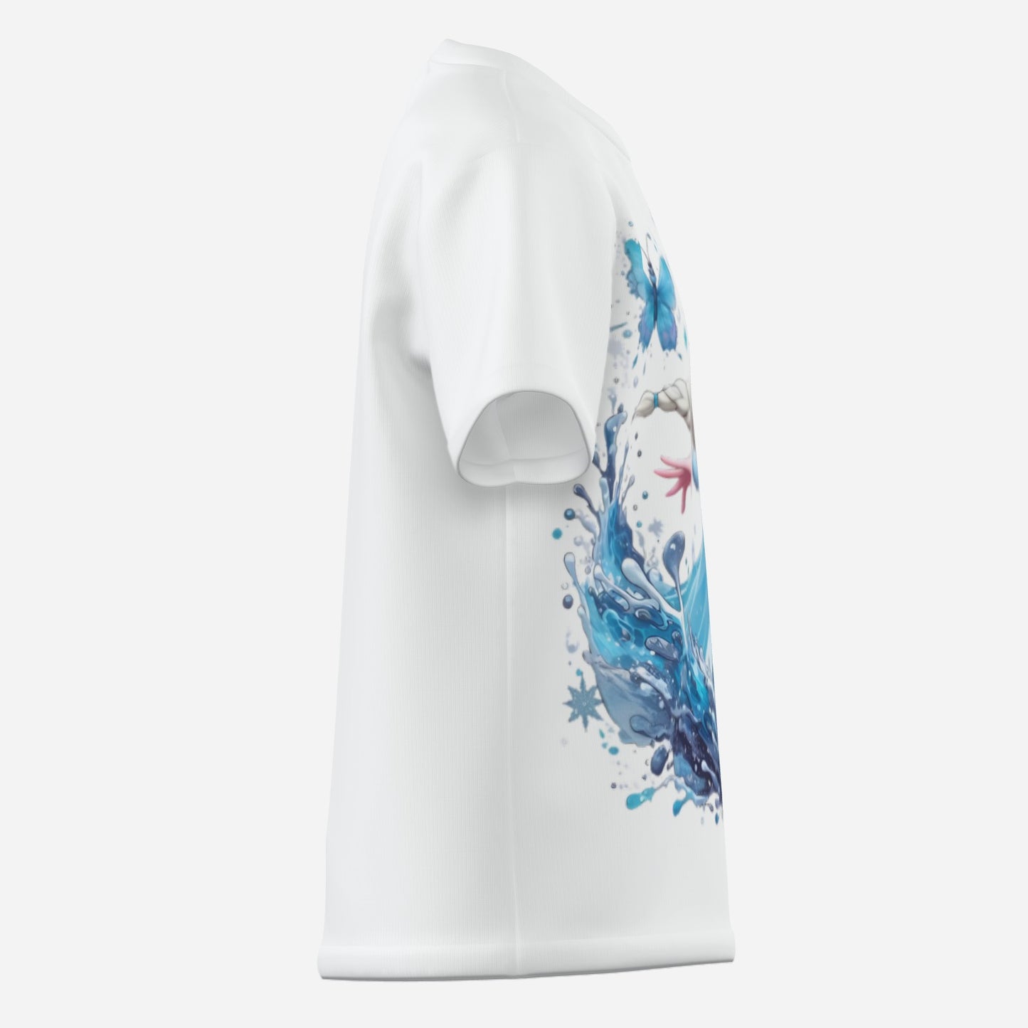 Frozen O Neck T-Shirt-Imitation Cotton 170 GSM