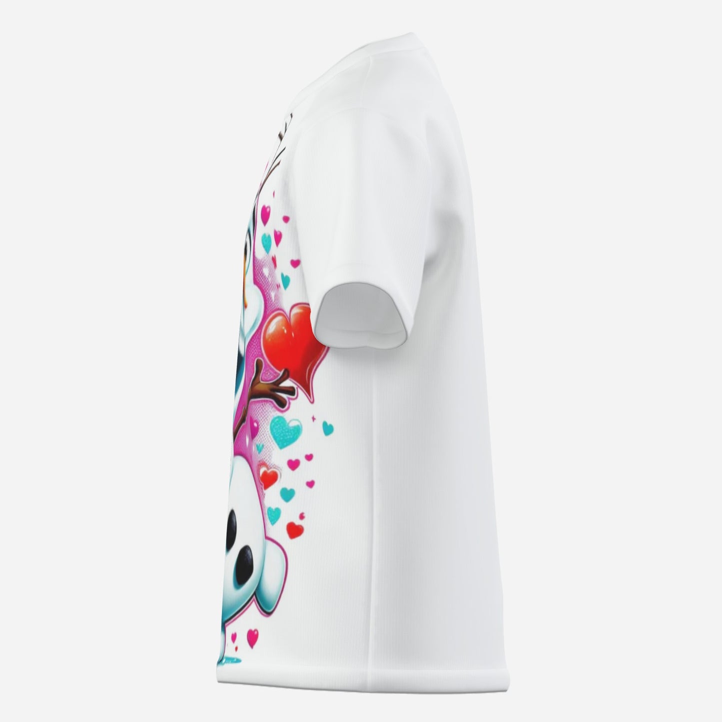 Frozen O Neck T-Shirt-Imitation Cotton 170 GSM