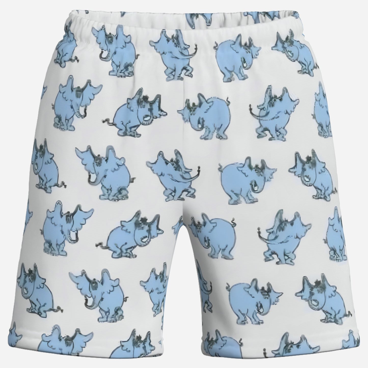 A Little Dr. Seuss Elastic Waist Short Pants-Elastic Cloth 120 GSM
