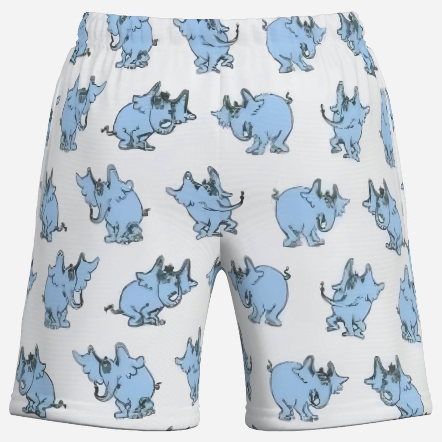 A Little Dr. Seuss Elastic Waist Short Pants-Elastic Cloth 120 GSM