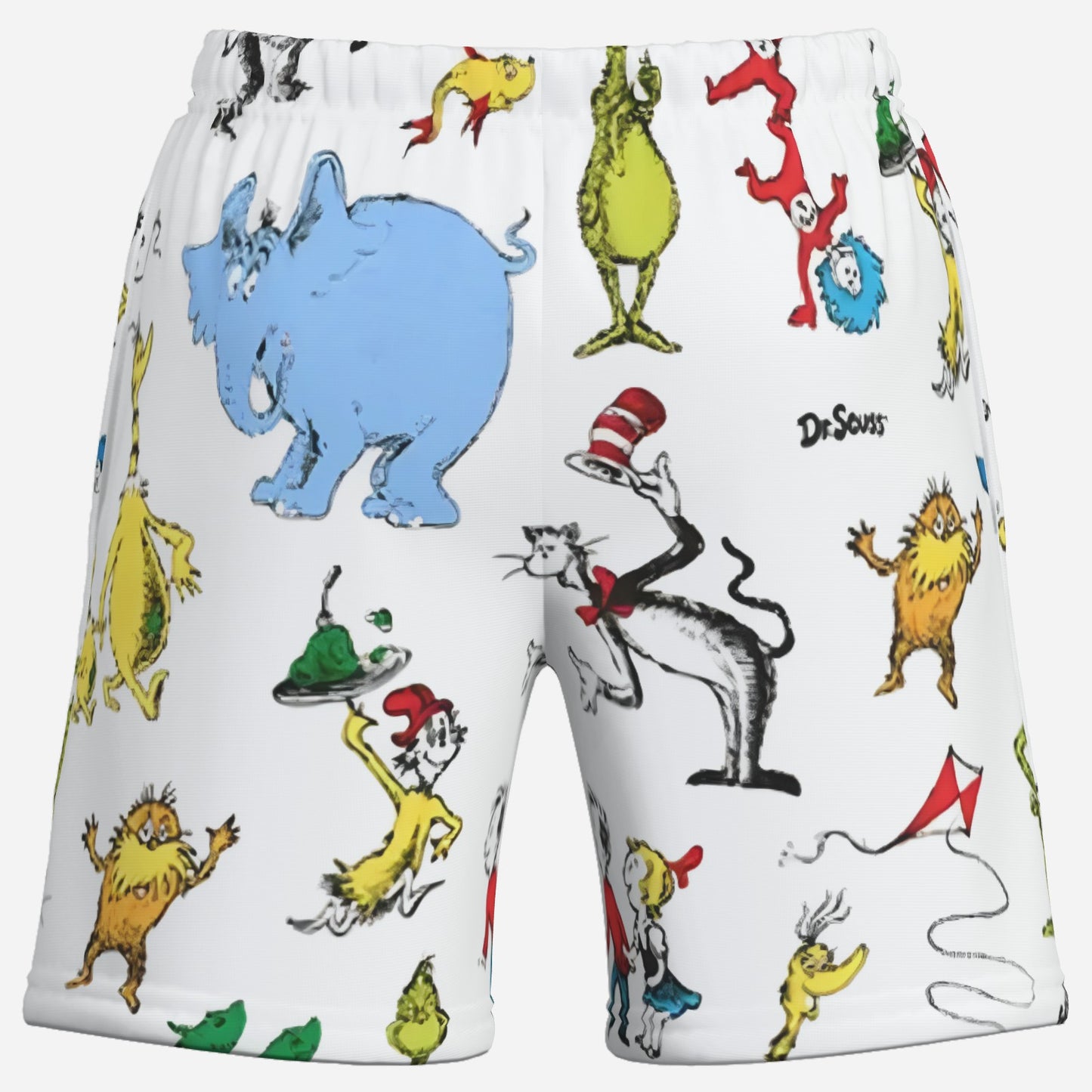 A Little Dr. Seuss Boy's Elastic Waist Short Pants-Elastic Cloth 120 GSM