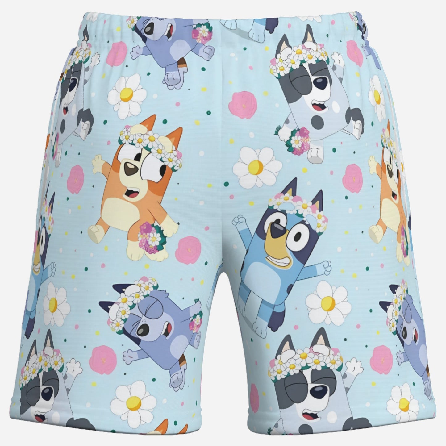 Bluey Boy's Elastic Waist Short Pants-Elastic Cloth 120 GSM