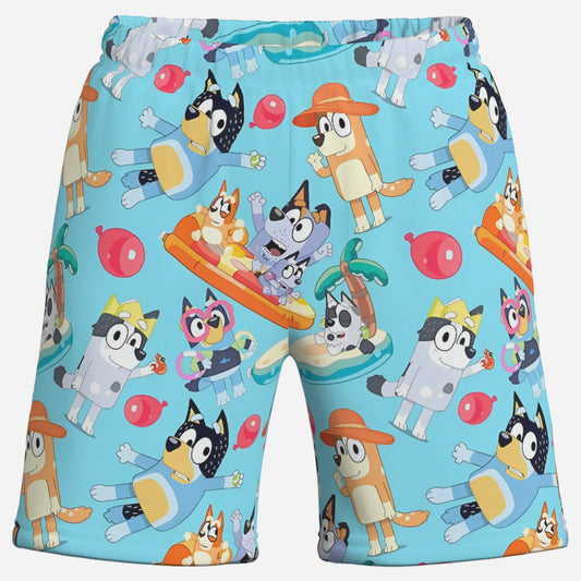 Bluey Boy's Elastic Waist Short Pants-Elastic Cloth 120 GSM