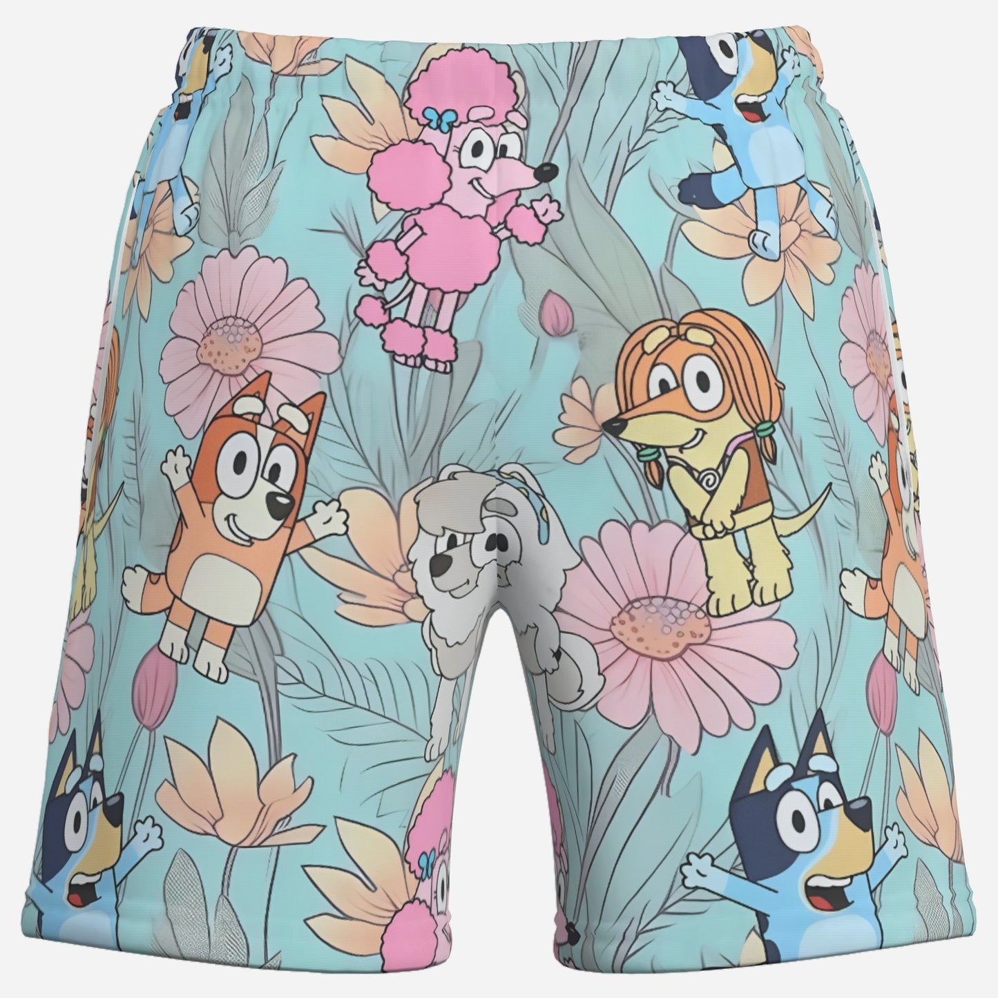 Bluey Boy's Elastic Waist Short Pants-Elastic Cloth 120 GSM