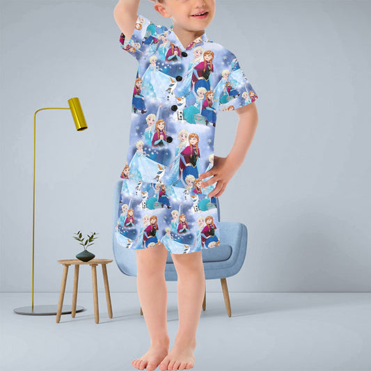 Frozen V-Neck Short Pyjama Set