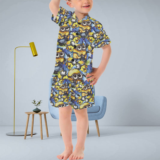 Minions V-Neck Short Pyjama Set