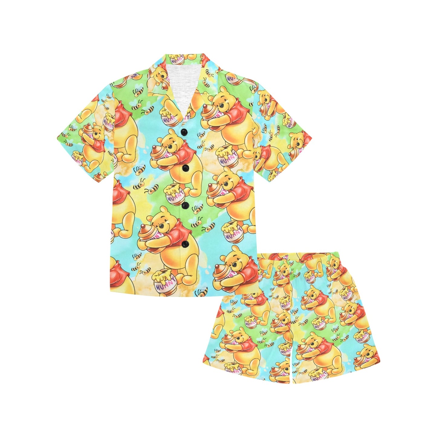 Winnien the Pooh V-Neck Short Pyjama Set