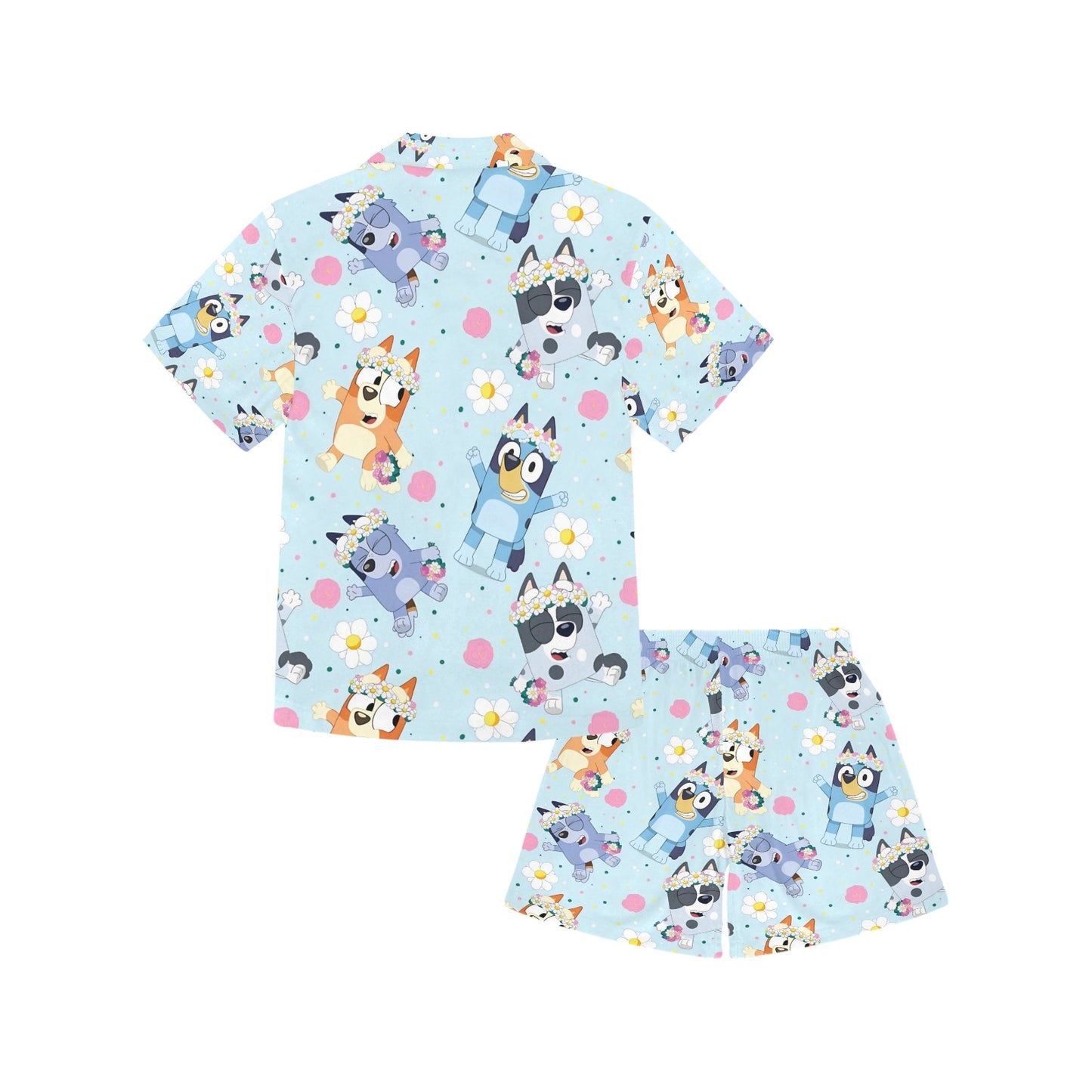 "Bluey"  V-Neck Short Pyjama Set