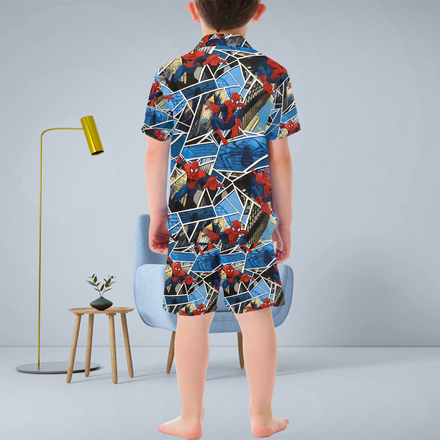 Spiderman V-Neck Short Pyjama Set
