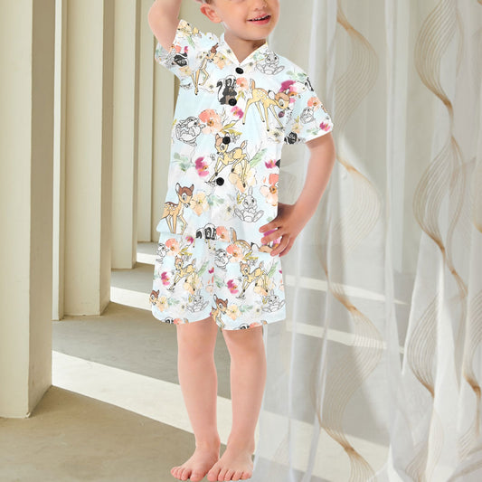 Bambi V-Neck Short Pyjama Set