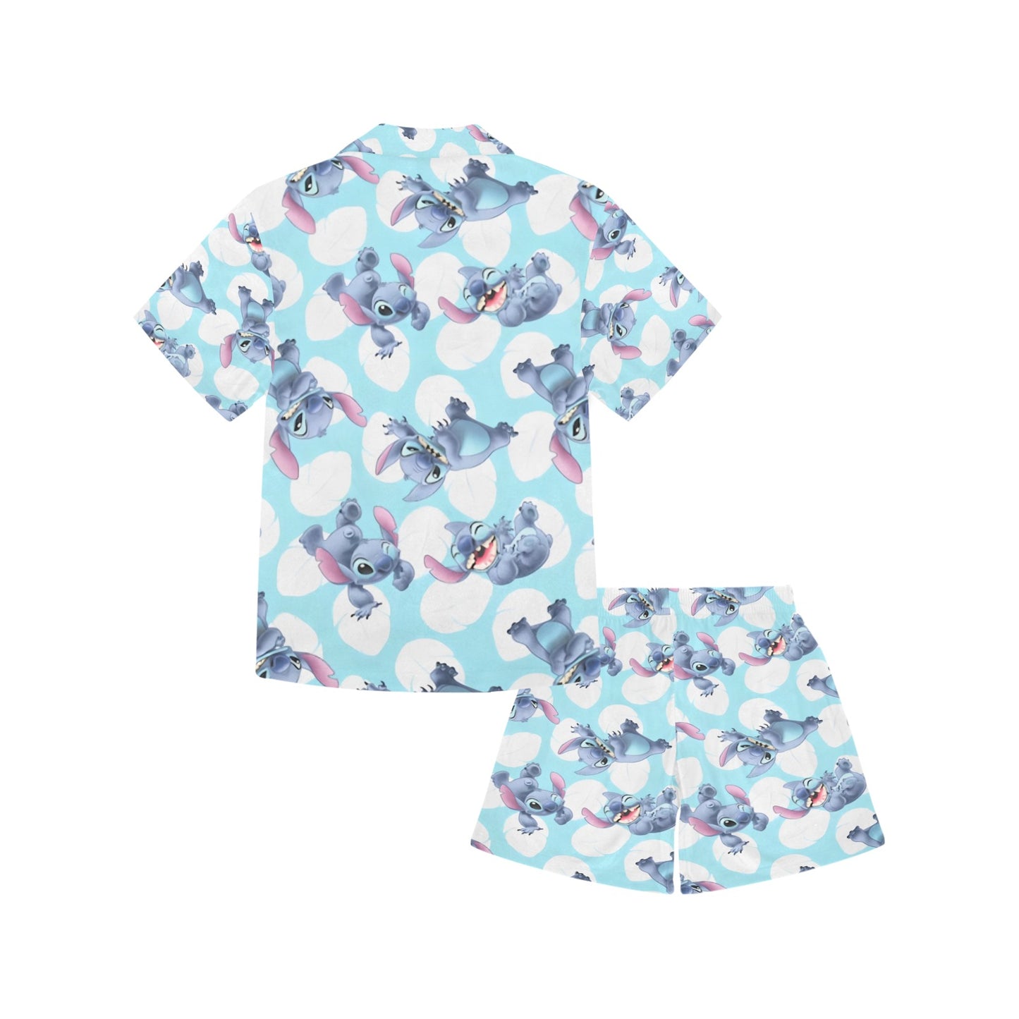 Stitch  V-Neck Short Pyjama Set