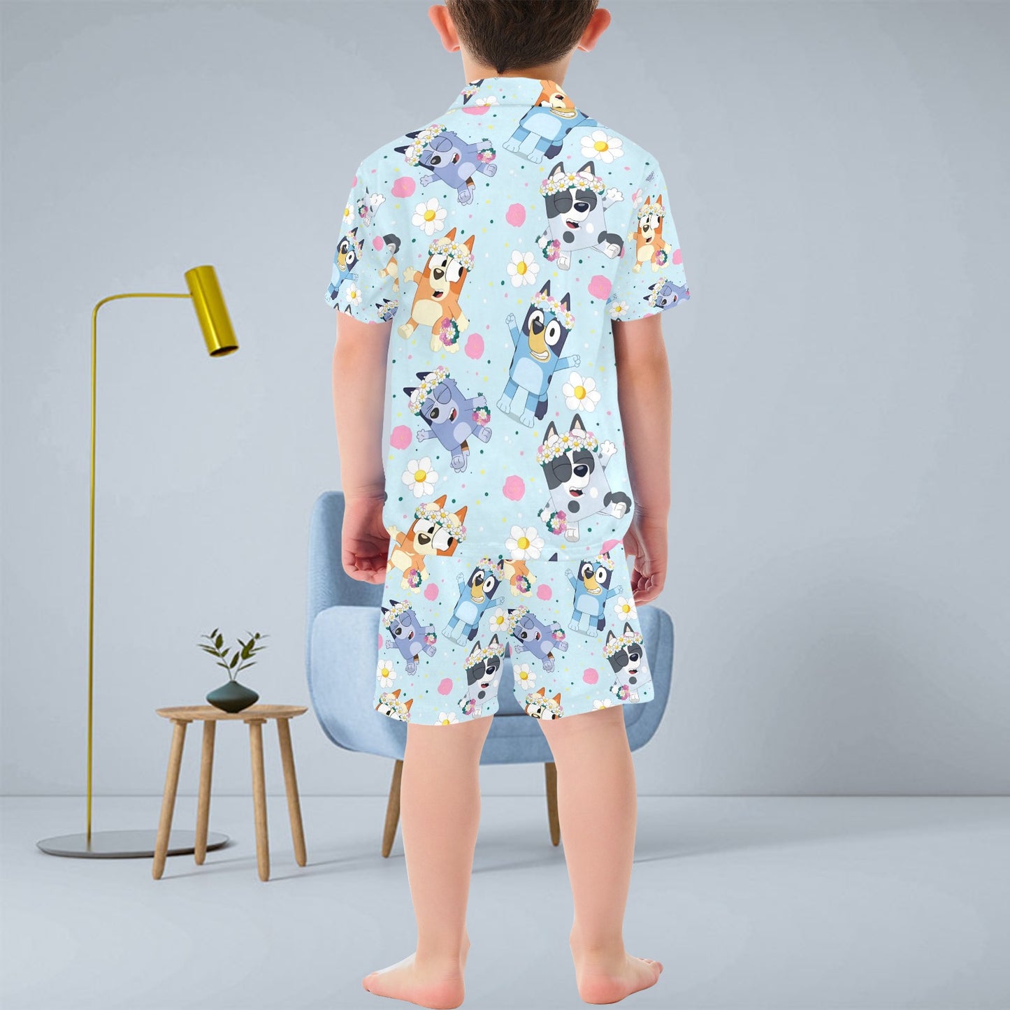 "Bluey"  V-Neck Short Pyjama Set