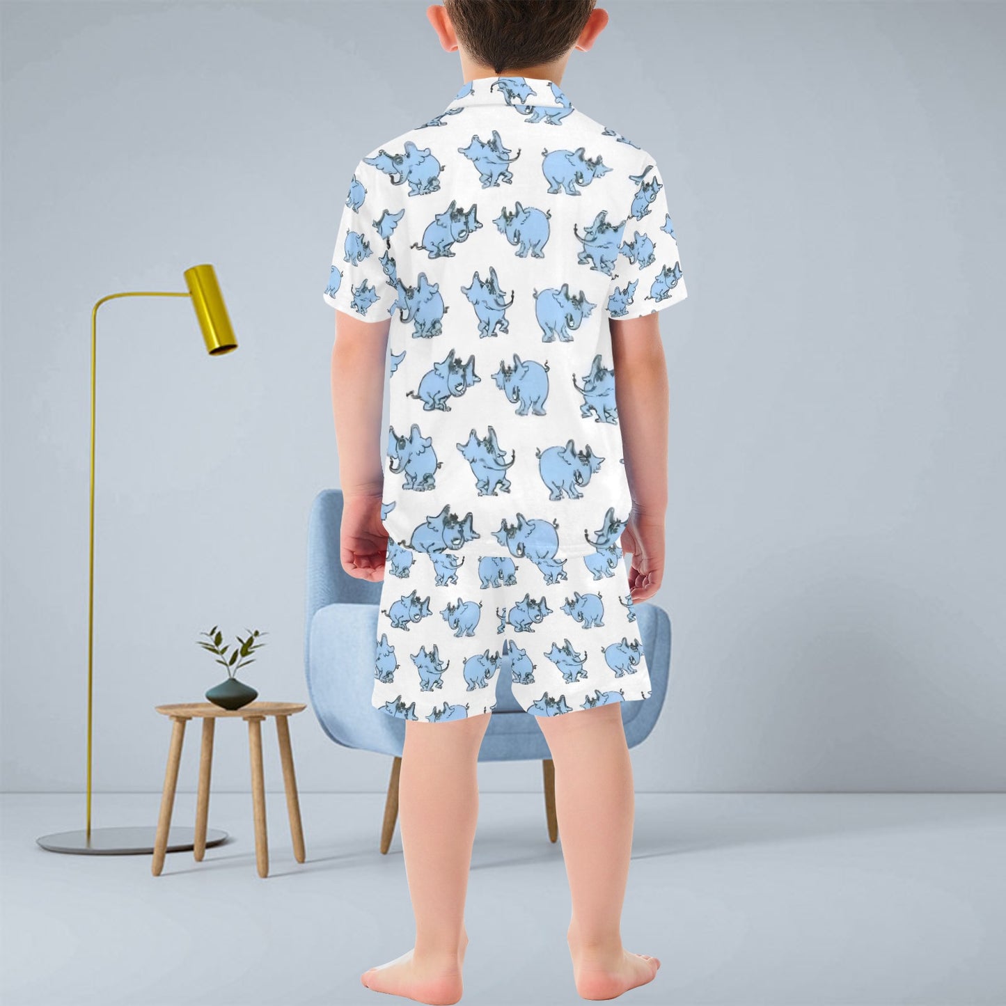 A Little Dr. Seuss V-Neck Short Pyjama Set