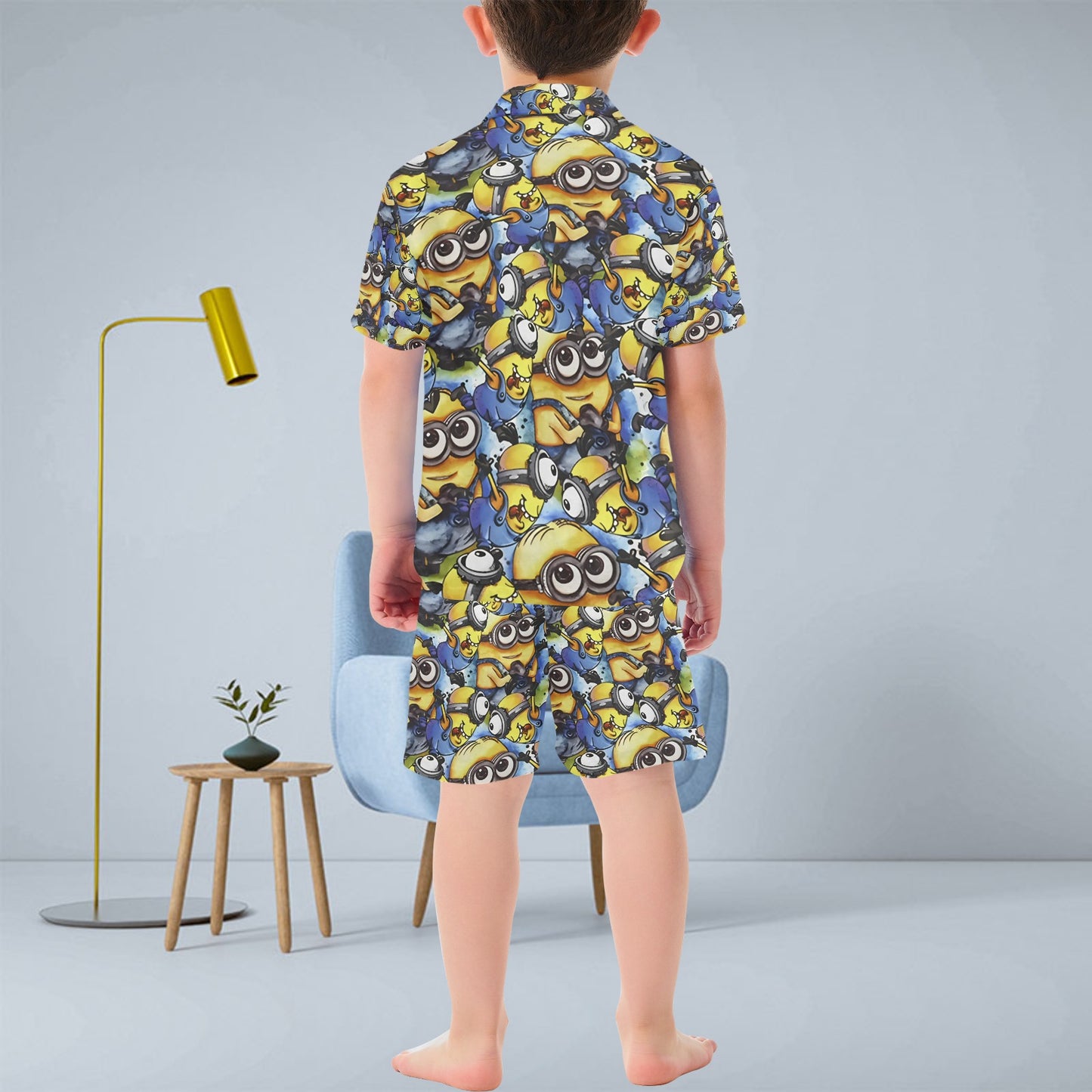 Minions V-Neck Short Pyjama Set