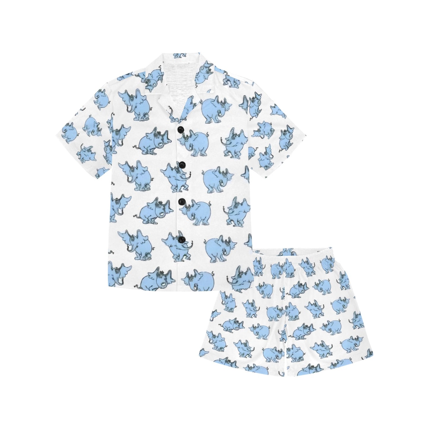A Little Dr. Seuss V-Neck Short Pyjama Set