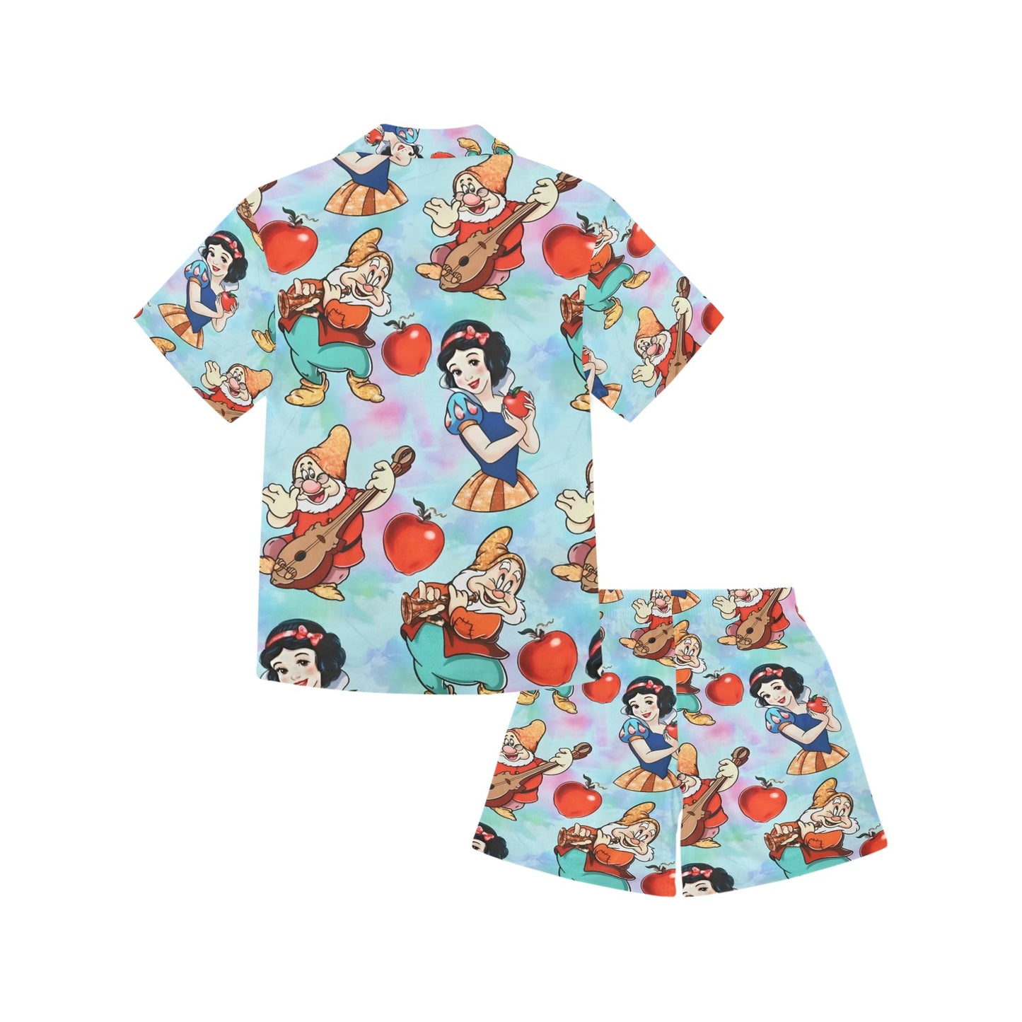 Snow White V-Neck Short Pyjama Set