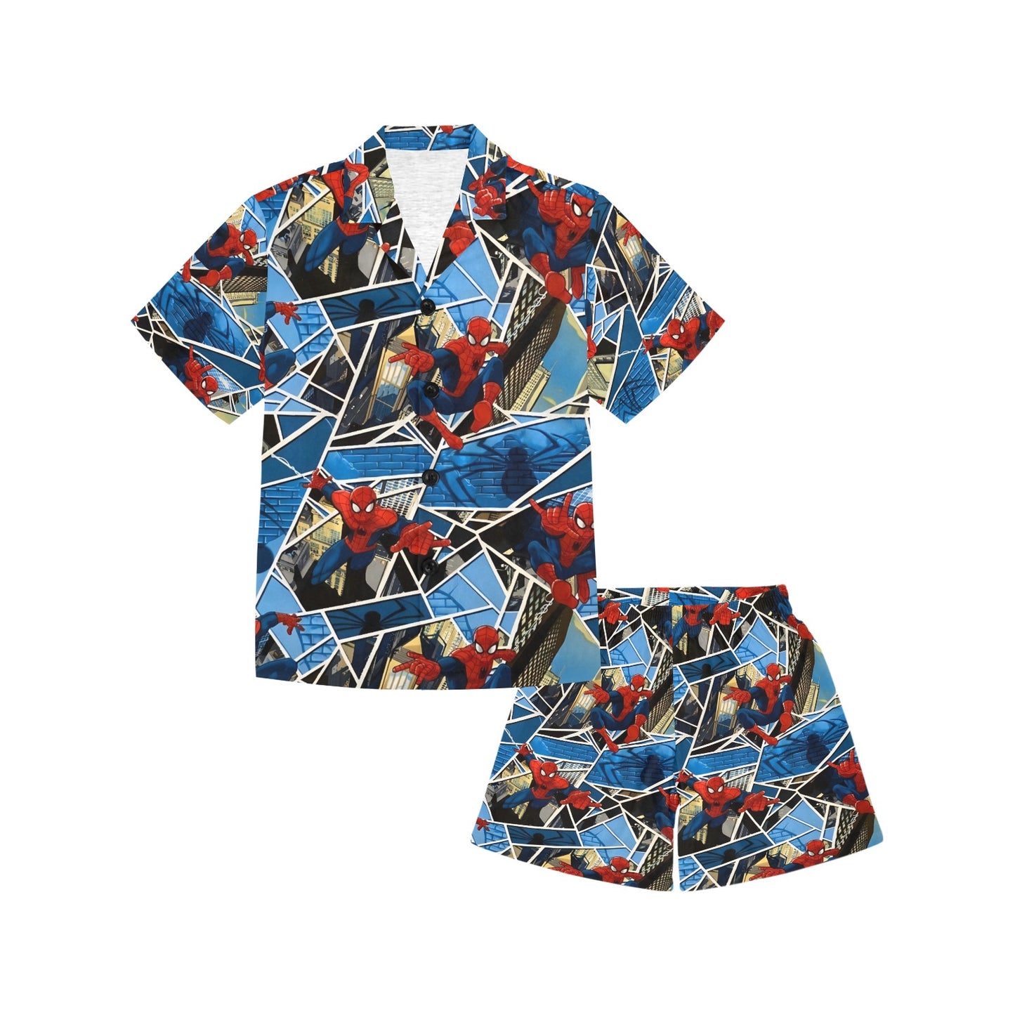 Spiderman V-Neck Short Pyjama Set