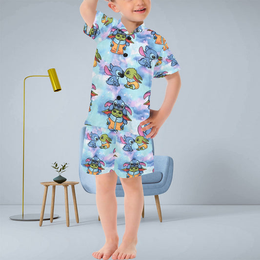 Stitch V-Neck Short Pyjama Set